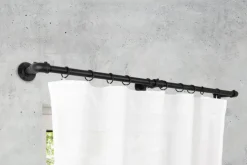 my deco Teleskopgarnitur INDUSTRIAL LOOK 160-280 cm schwarz