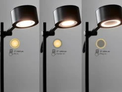 Nordlux LED Stehlampe CLYDE 2-flg schwarz