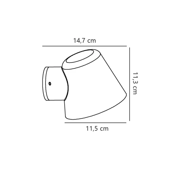 Nordlux Retrofit Außenwandleuchte ALERIA 1-flg schwarz