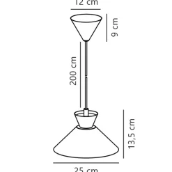 Nordlux Retrofit Pendelleuchte DIAL 25 cm weiß