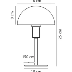 Nordlux Retrofit Tischlampe ELLEN MINI 16 cm grün