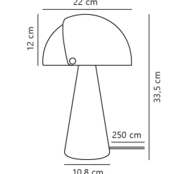 Nordlux Retrofit Tischlampe ALIGN 33,5 cm chromfarbig