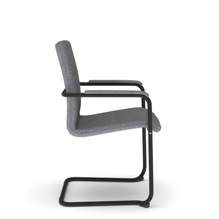 Nowy Styl Besucherstuhl RUMBA grau/ schwarz