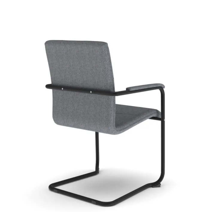 Nowy Styl Besucherstuhl RUMBA grau/ schwarz