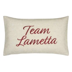 pad Kissenhülle TEAM LAMETTA 30 x 50 cm weiß/rot