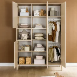 PAIDI Baby-Kleiderschrank MILA & BEN beige/ braun