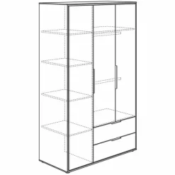 PAIDI Kleiderschrank LIEVEN weiß