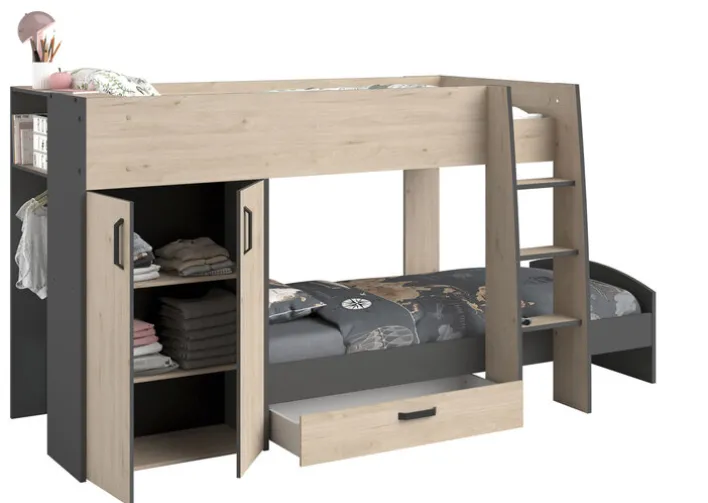 Parisot Etagenbett STIM 2 braun/grau