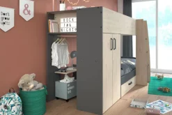 Parisot Etagenbett STIM 2 braun/grau