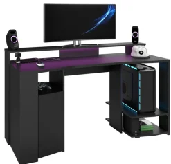 Parisot Gamertisch mit LED Beleuchtung schwarz