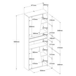 Parisot Gamertisch und Regale mit LED Beleuchtung schwarz