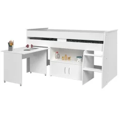 Parisot Halbhohes Hochbett REVERSE 1 weiß