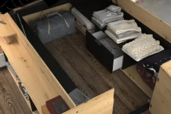 Parisot Halbhohes Hochbett TRAVEL braun/schwarz