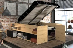 Parisot Halbhohes Hochbett TRAVEL braun/schwarz