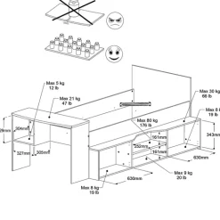 Parisot Hochbett CLEO 1 weiß