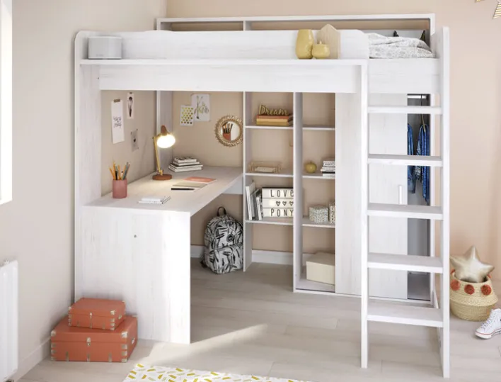 Parisot Hochbett HIGHER 1 weiß