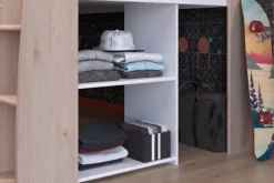 Parisot Hochbett LUCAS weiß/braun