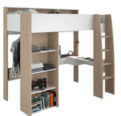 Parisot Hochbett SHELTER 11 braun/ weiß