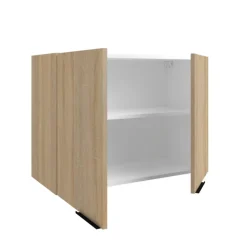 Parisot Küche mit Buffet FUMAY 21 Eiche/Beton-Optik ca. 300 x 186 x 60 cm