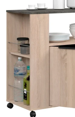 Parisot Küchenbuffet Fumay3, 3teilig Eiche Dekor/ Beton Optik