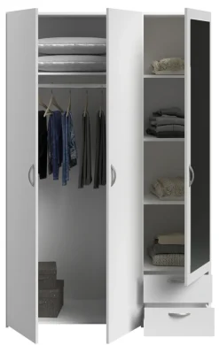 Parisot Kinder-Drehtürenschrank DAILY 4 weiß