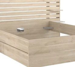 Parisot Stauraumbett ESCALE 2 braun 140 x 200 cm