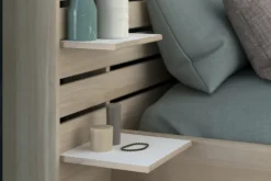 Parisot Stauraumbett ESCALE 2 braun 140 x 200 cm