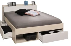 Parisot Stauraumbett MOST 6 beige/weiß 160 x 200 cm