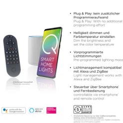 Paul Neuhaus LED Deckenlampe Q-MARKO schwarz