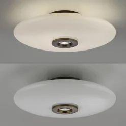 Paul Neuhaus LED Deckenlampe PURE VITRUM 45 cm braun