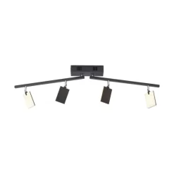 Paul Neuhaus LED Deckenlampe mit 4 Spots PURE-MIRA schwarz