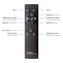 Paul Neuhaus LED Deckenlampe mit 4 Spots PURE-MIRA schwarz