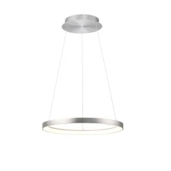 Paul Neuhaus LED Pendelleuchte HOOP 57 cm alu-/nickelfarbig