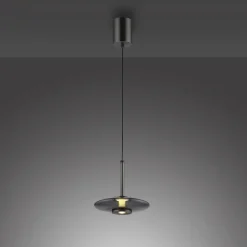 Paul Neuhaus LED Pendelleuchte PURE VITRUM 22 cm grau