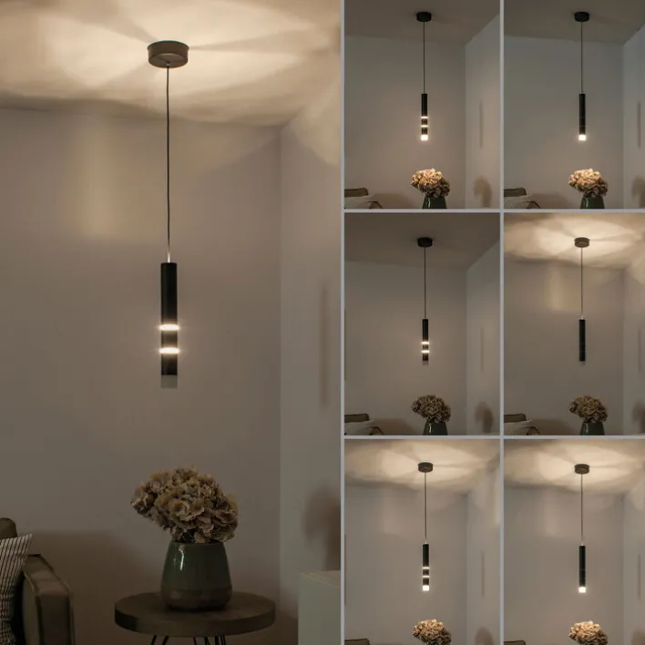 Paul Neuhaus LED Pendelleuchte PURE-VEGA 5 cm alufarbig