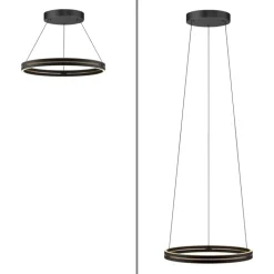 Paul Neuhaus LED Pendelleuchte PURE E-LOOP 70 cm schwarz