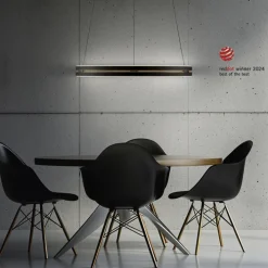 Paul Neuhaus LED Pendelleuchte PURE E-LOOP 70 cm schwarz