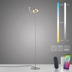 Paul Neuhaus LED Stehlampe Q-ROTATE 22 cm alu-/nickelfarbig