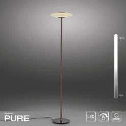 Paul Neuhaus LED Stehlampe PURE VITRUM 32 cm braun