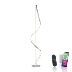 Paul Neuhaus LED Stehlampe Q-SWING 24 cm silberfarbig
