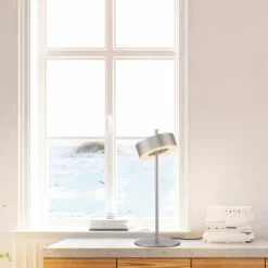 Paul Neuhaus LED Tischlampe Q-ROTATE 16 cm alu-/nickelfarbig