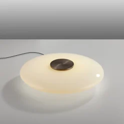 Paul Neuhaus LED Tischlampe PURE VITRUM 32 cm braun