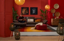 Paul Neuhaus Retrofit Pendelleuchte GRETA 30 cm rostfarbig