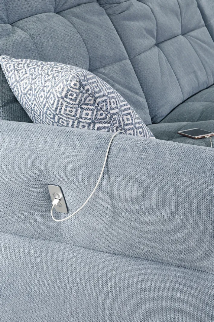 PHILL HILL Ecksofa FORBACH 279 x 210 cm blau