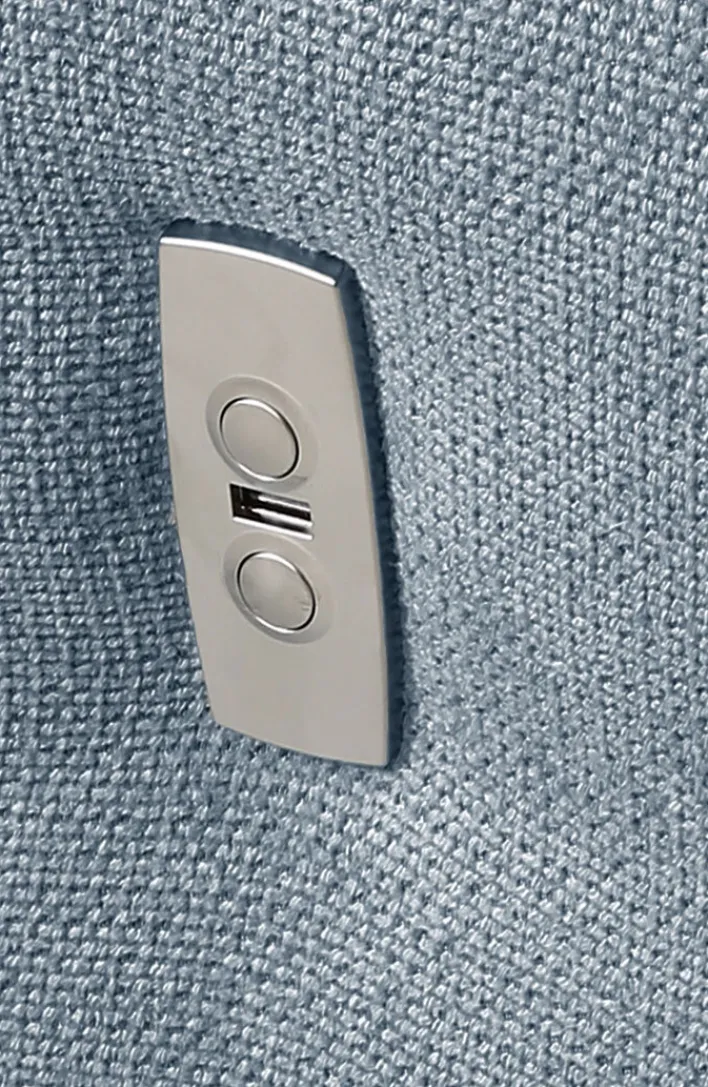 PHILL HILL Ecksofa FORBACH 279 x 210 cm blau