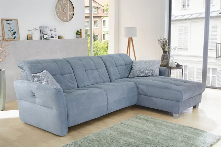 PHILL HILL Ecksofa FORBACH 279 x 210 cm blau