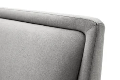 Polsterbett FRIEDA IIL 140 x 200 cm hellgrau