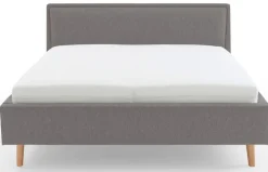 Polsterbett FRIEDA IIL 140 x 200 cm hellgrau