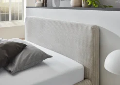 Polsterbett MATTIS 140 x 200 cm Cord beige