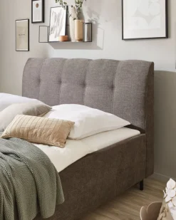 Polsterbett SIZELESS grau